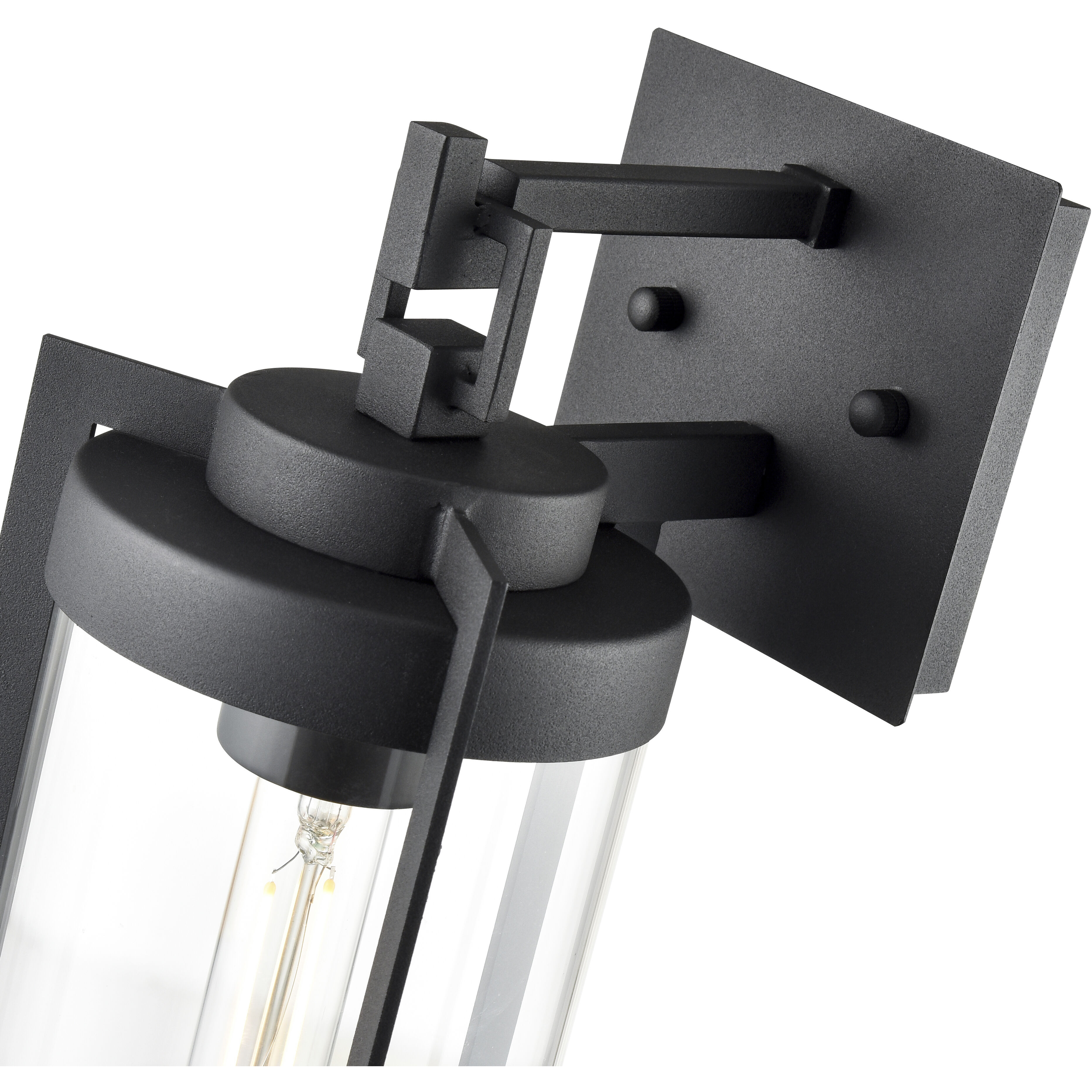 Ellway 1 Light 12.5 inch Textured Black Outdoor Wall Sconce